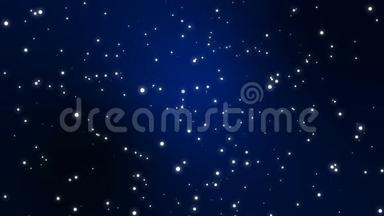 夜空中满是星星的动画